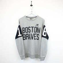 Load image into Gallery viewer, MLB NEW BALANCE Boston BRAVES Sweatshirt Grey | Medium
