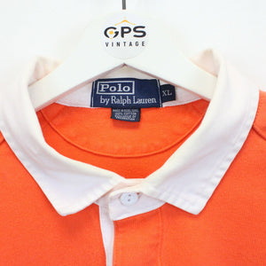 RALPH LAUREN Polo Shirt Orange | XL