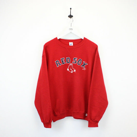 MLB RUSSELL ATHLETIC Boston RED SOX Sweatshirt Red | Medium