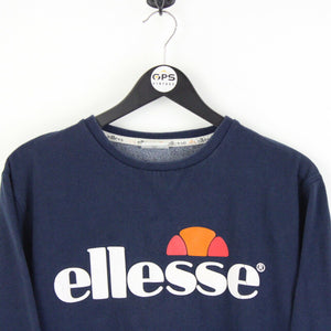 Mens ELLESSE 00s Sweatshirt Navy Blue | Small