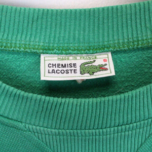 CHEMISE LACOSTE 90s Knit Sweatshirt Green | Small