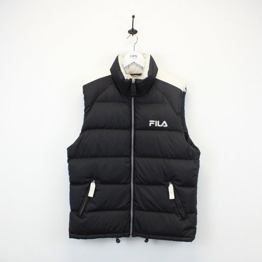 FILA Vest Jacket Black | Small