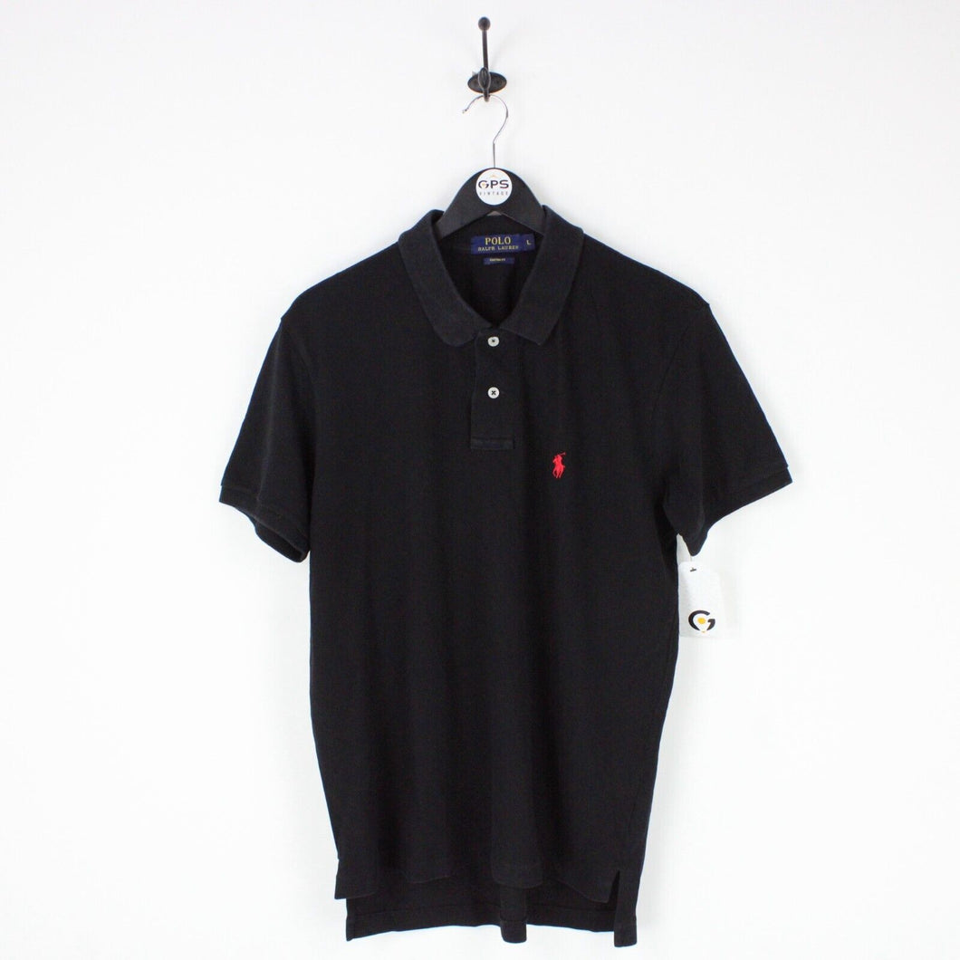 Mens RALPH LAUREN Polo Shirt Black | Large