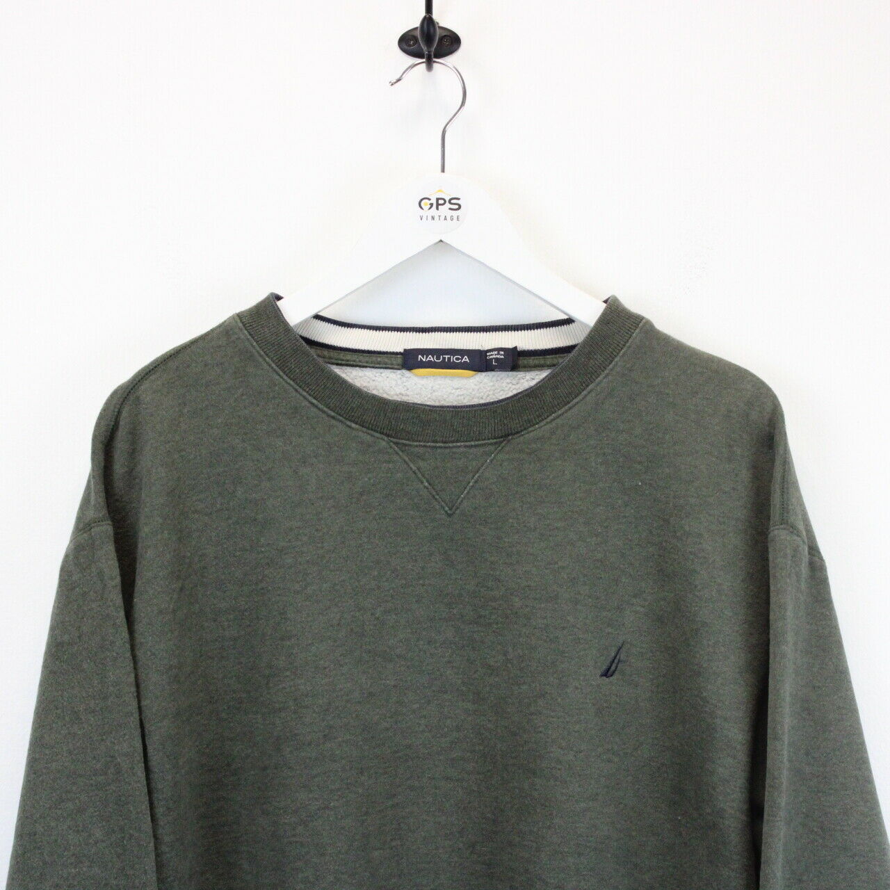 NAUTICA Sweatshirt Green | Large