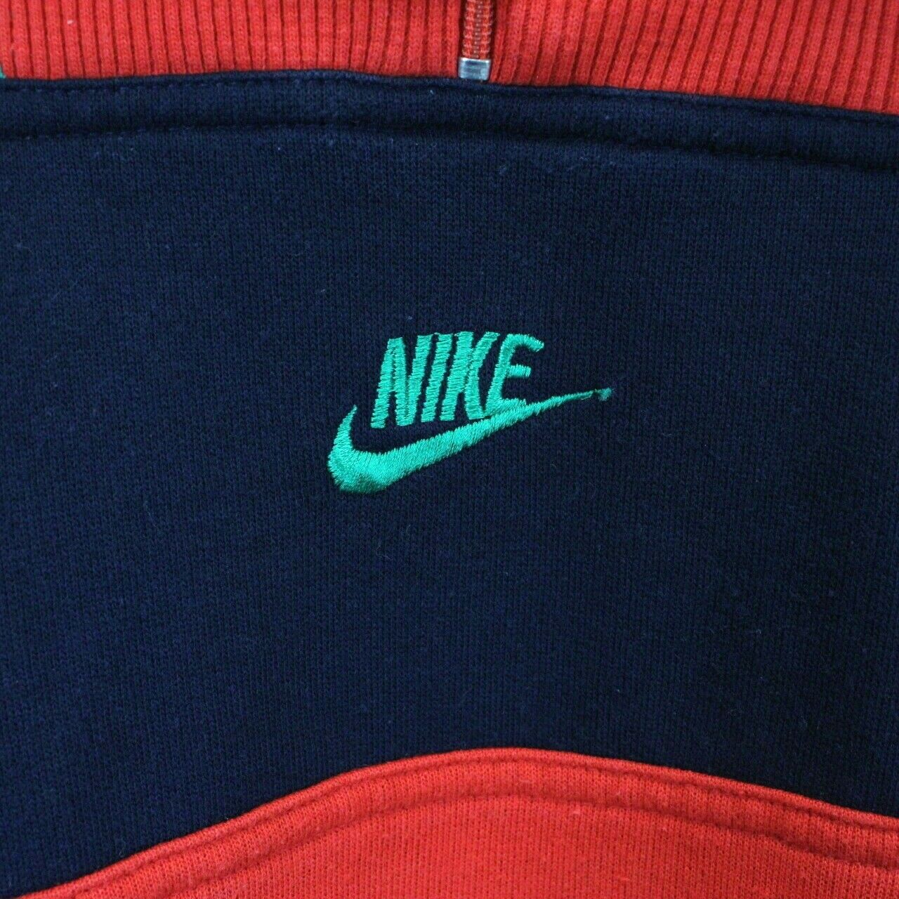 NIKE 80s 1/4 Zip Sweatshirt Multicolour | Small