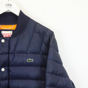 LACOSTE Down Puffer Jacket Navy Blue | Medium