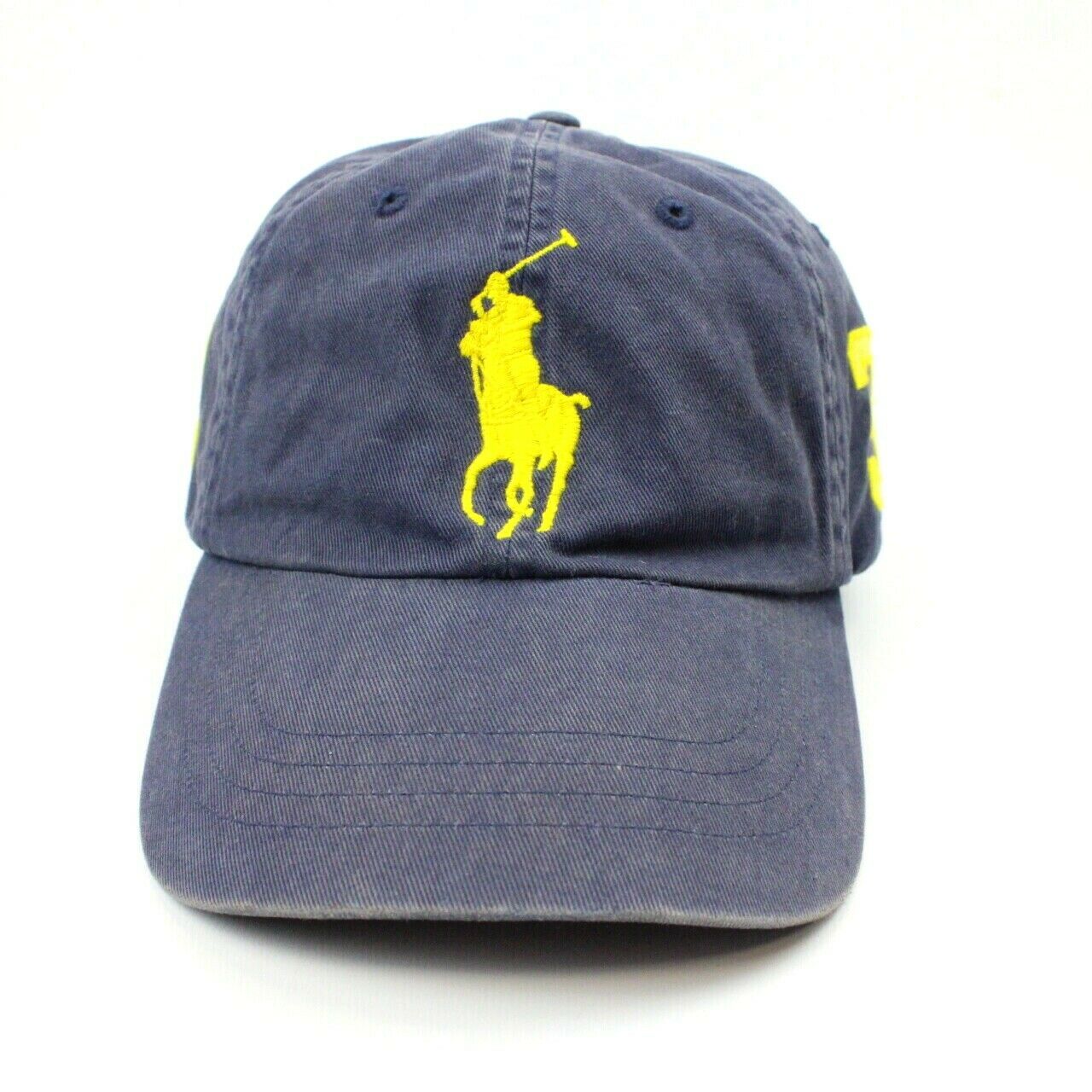 Navy blue and sales yellow polo hat