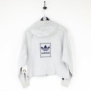 Womens ADIDAS 90s Hoodie Grey | Medium