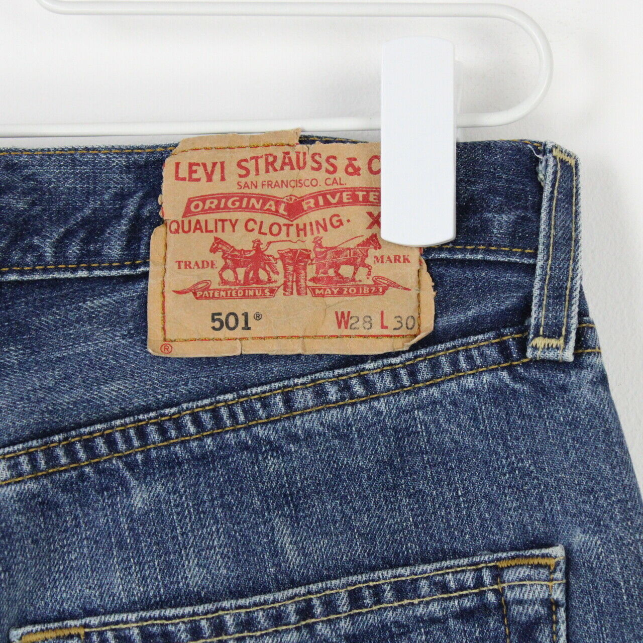 Womens LEVIS 501 Jeans Mid Blue | W28 L28