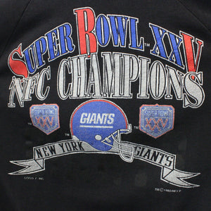 NFL 90s New York GIANTS Sweatshirt Black | Small