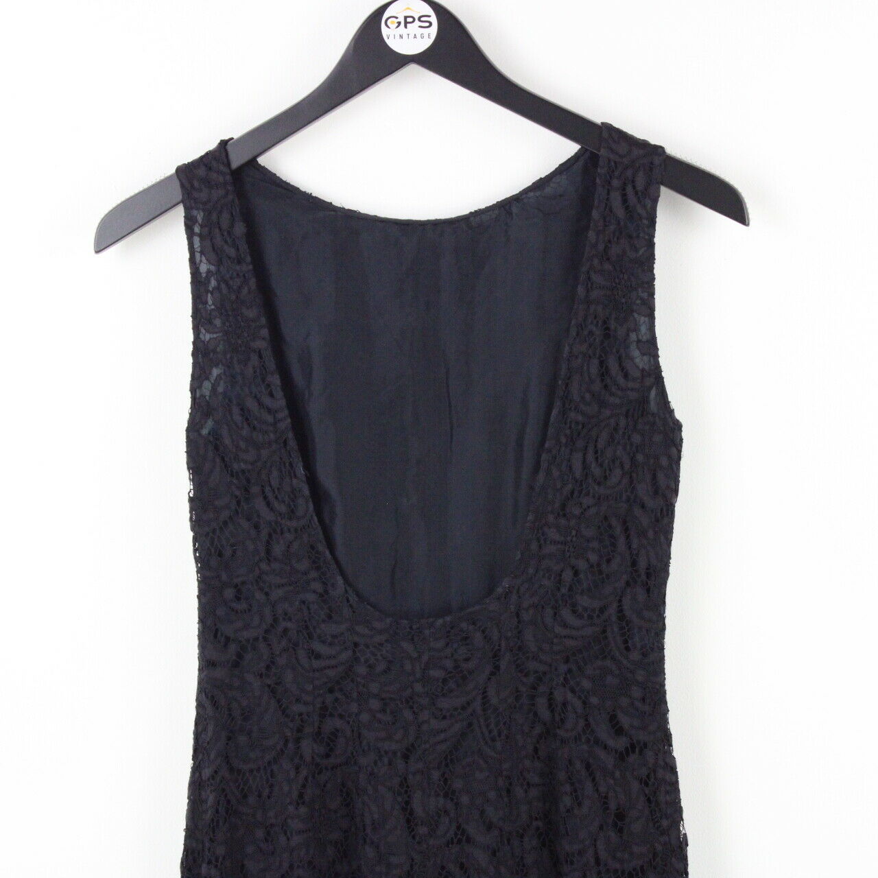 Womens PRADA Lace Dress Black | Medium UK 10