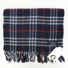 Load image into Gallery viewer, BURBERRY 00s Nova Check Scarf | Navy Blue
