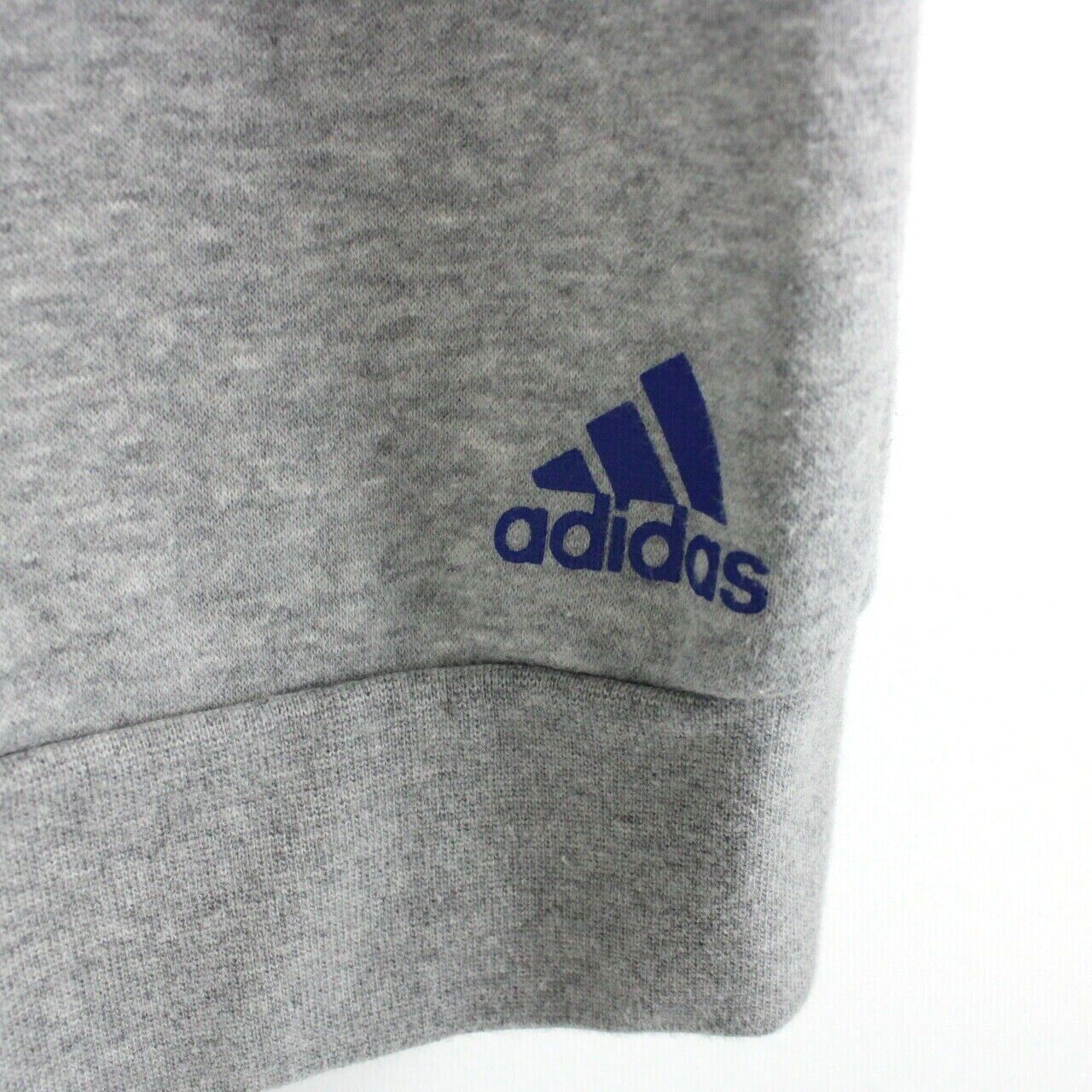 Womens ADIDAS Hoodie Grey | Small