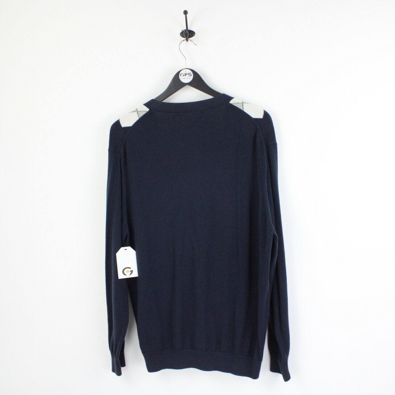 LACOSTE Knit Cardigan Navy Blue | XL