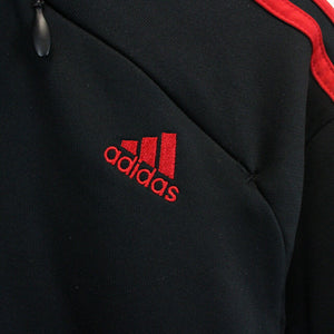 ADIDAS 1/4 Zip Sweatshirt Black | Large