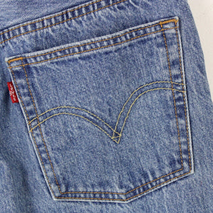 Womens LEVIS 501 S Skinny Jeans Mid Blue | W25 L30