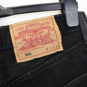 LEVIS 501 Jeans Black Charcoal | W30 L34