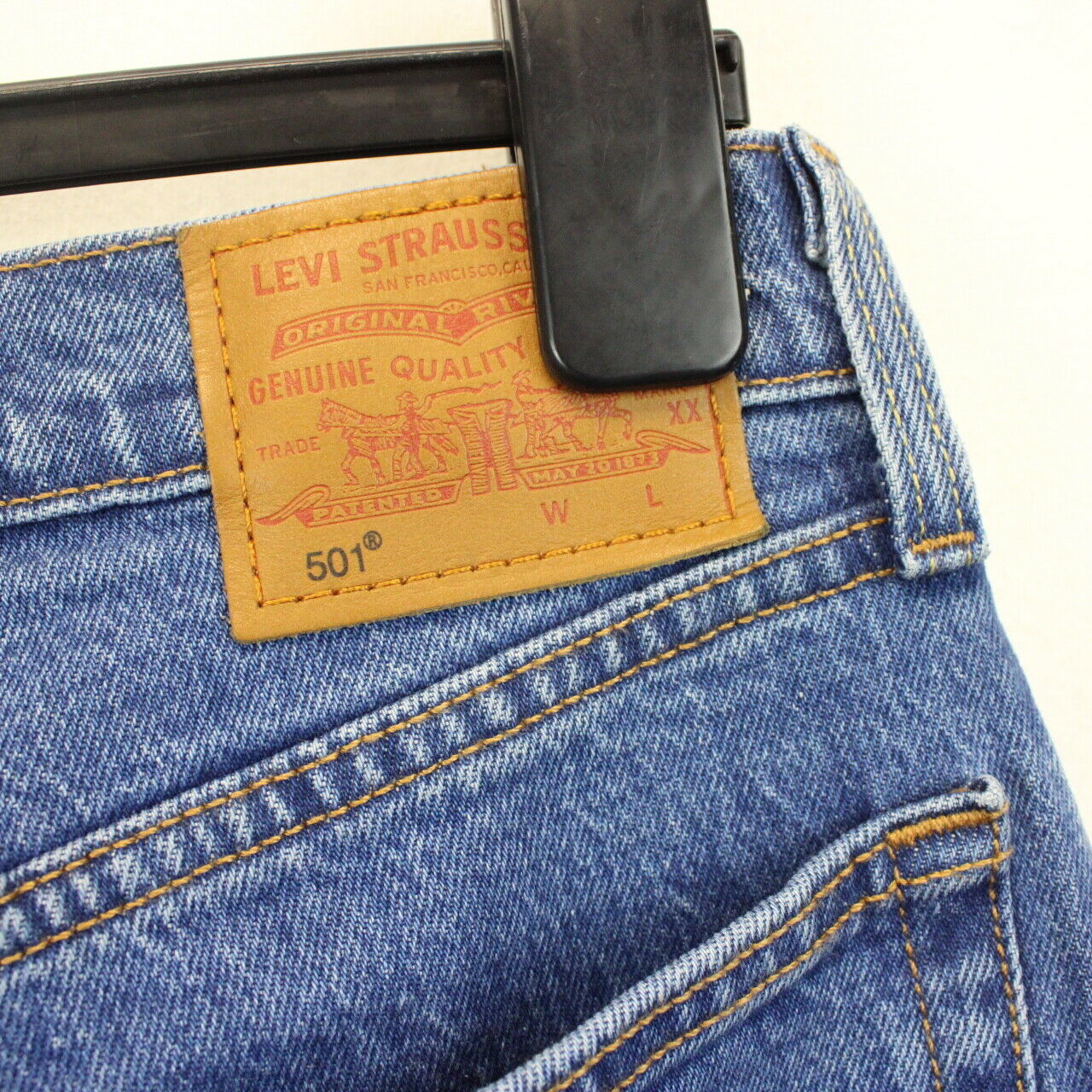 Womens LEVIS 501 Big E Jeans Mid Blue | W28 L26