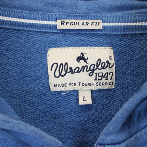 WRANGLER 90s Hoodie Blue | Large