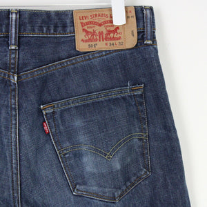 Mens LEVIS 501 Jeans Dark Blue | W36 L32