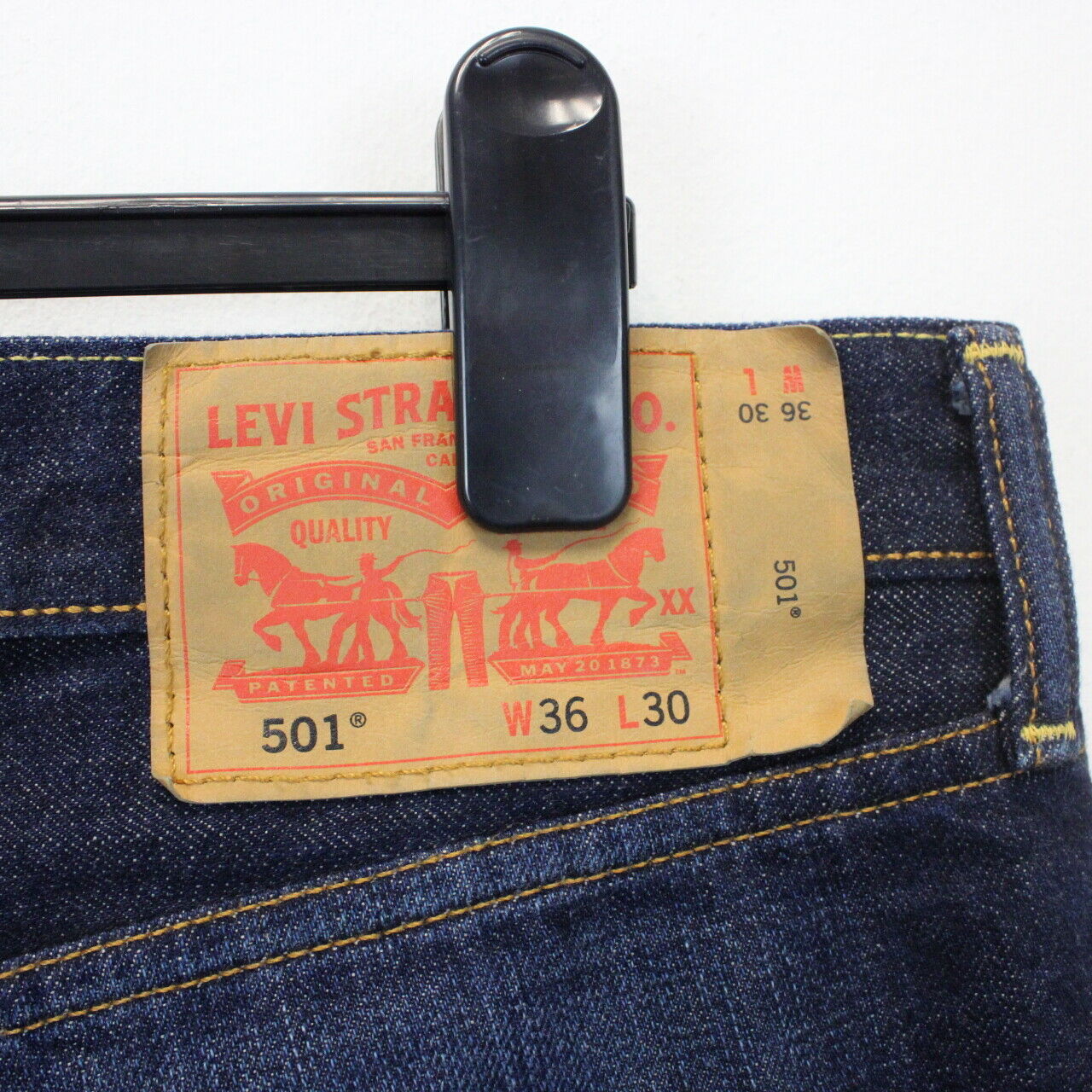 LEVIS 501 Redline Selvedge Jeans Dark Blue | W38 L30 – GPS Vintage