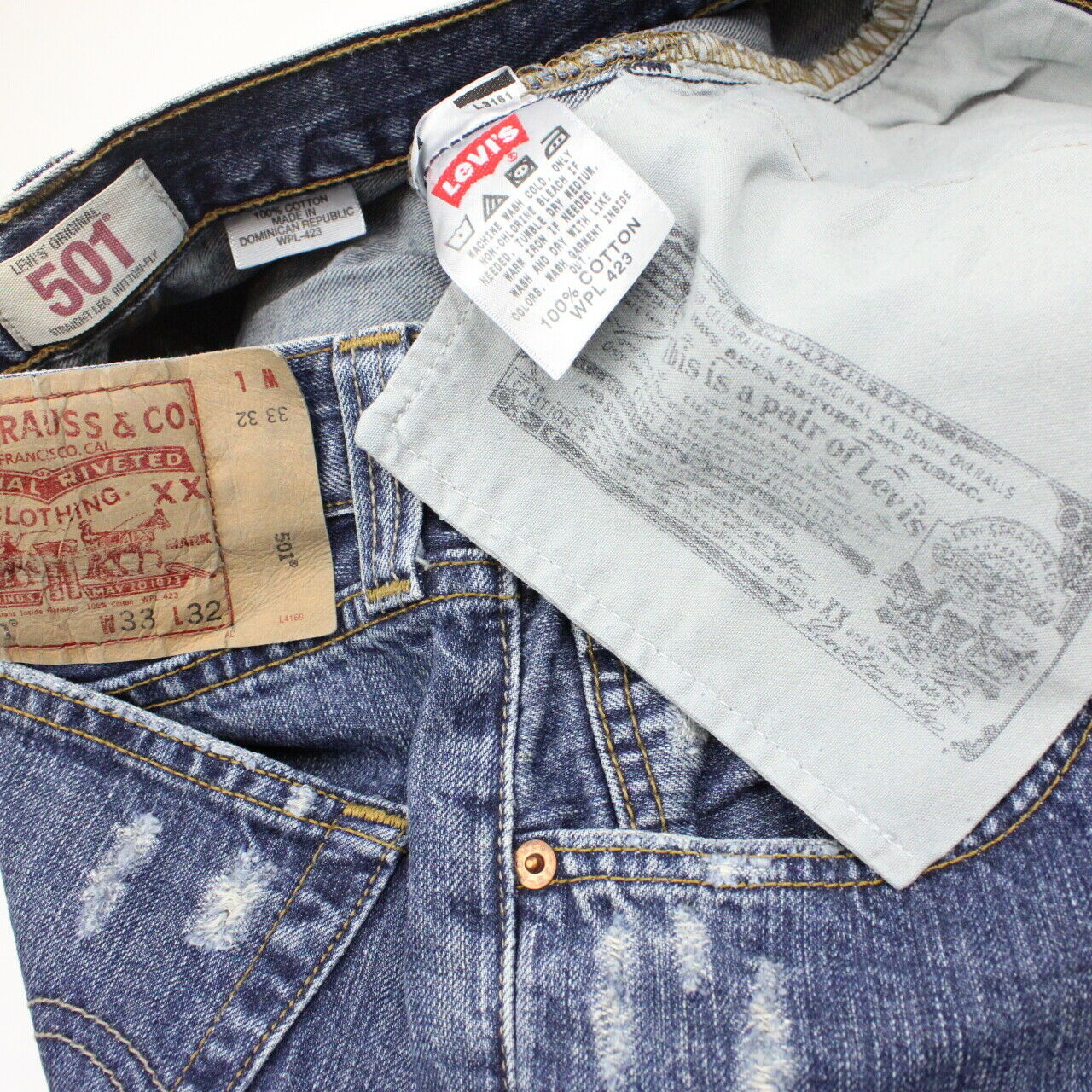 LEVIS 501 Jeans Mid Blue | W33 L32