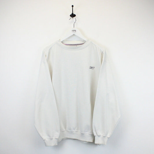 REEBOK 90s Sweatshirt Beige | Medium