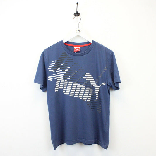 PUMA T-Shirt Navy Blue | Medium