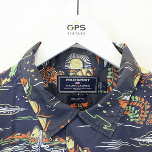 RALPH LAUREN Hawaiian Shirt Multicolour | Large