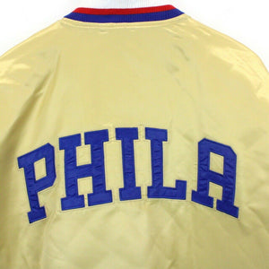 Vintage STARTER Philadelphia 76ers Jacket Gold | XL