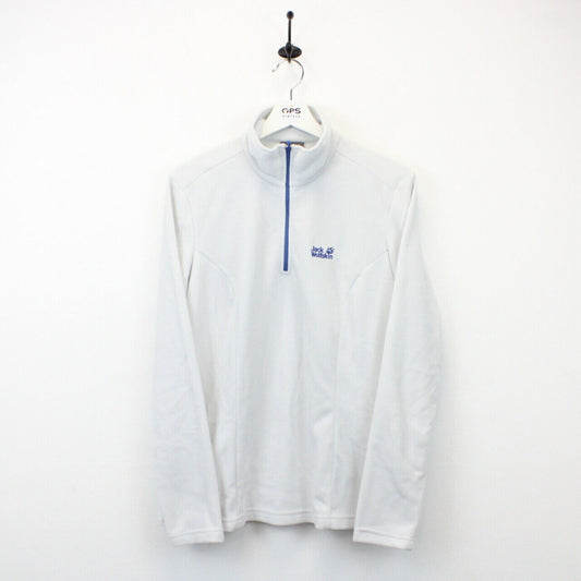 Womens JACK WOLFSKIN Fleece White | Large