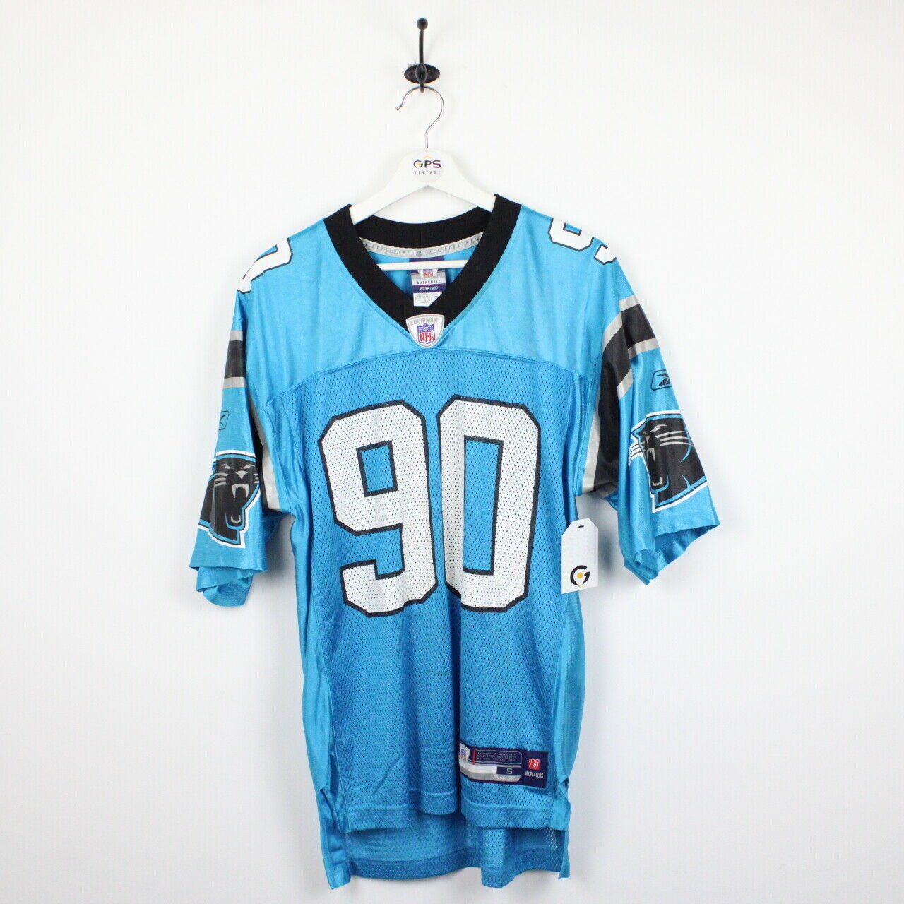 NFL REEBOK Carolina PANTHERS Jersey Blue | Small