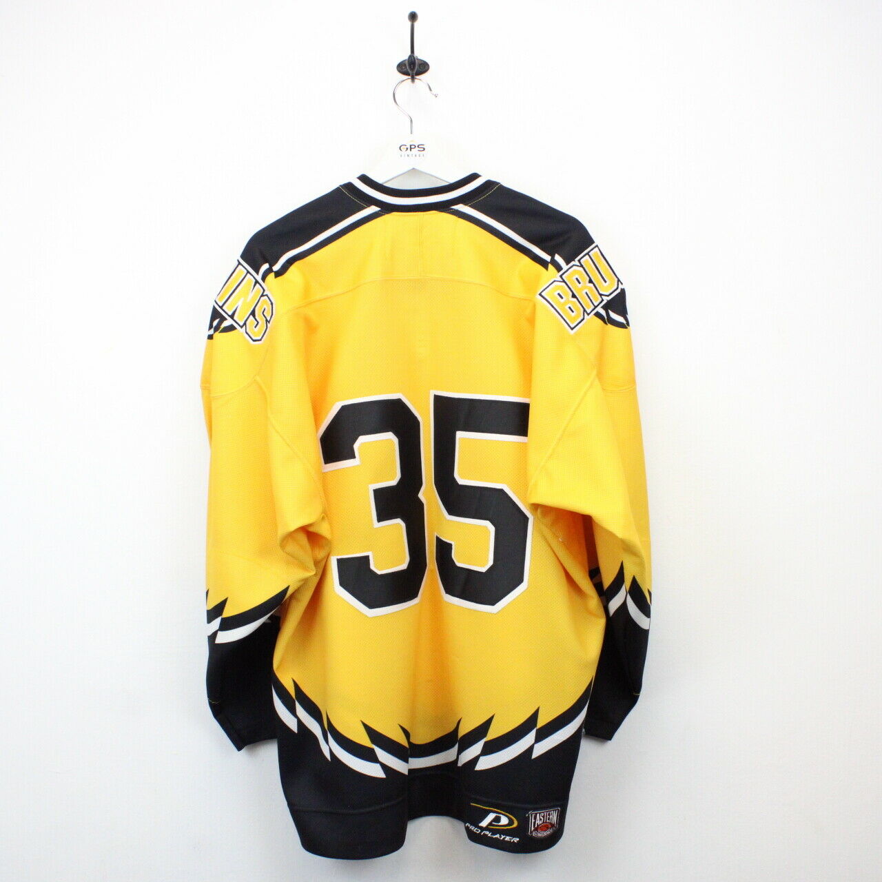 NHL 90s Boston BRUINS Jersey Yellow | Large