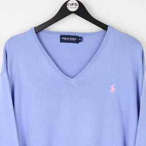 Mens RALPH LAUREN Knit Sweatshirt Blue | XL