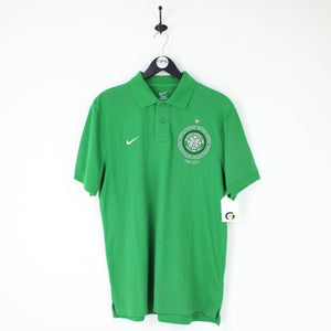 Mens NIKE CELTIC FC Polo Shirt Green | Large