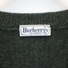 Load image into Gallery viewer, BURBERRYS OF LONDON 90s Cardigan Green | Medium
