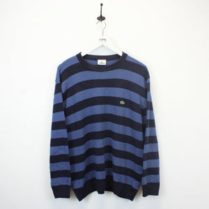 LACOSTE Knit Sweatshirt Blue | XL