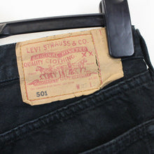 Load image into Gallery viewer, Womens LEVIS 501 Jeans Black | W29 L36
