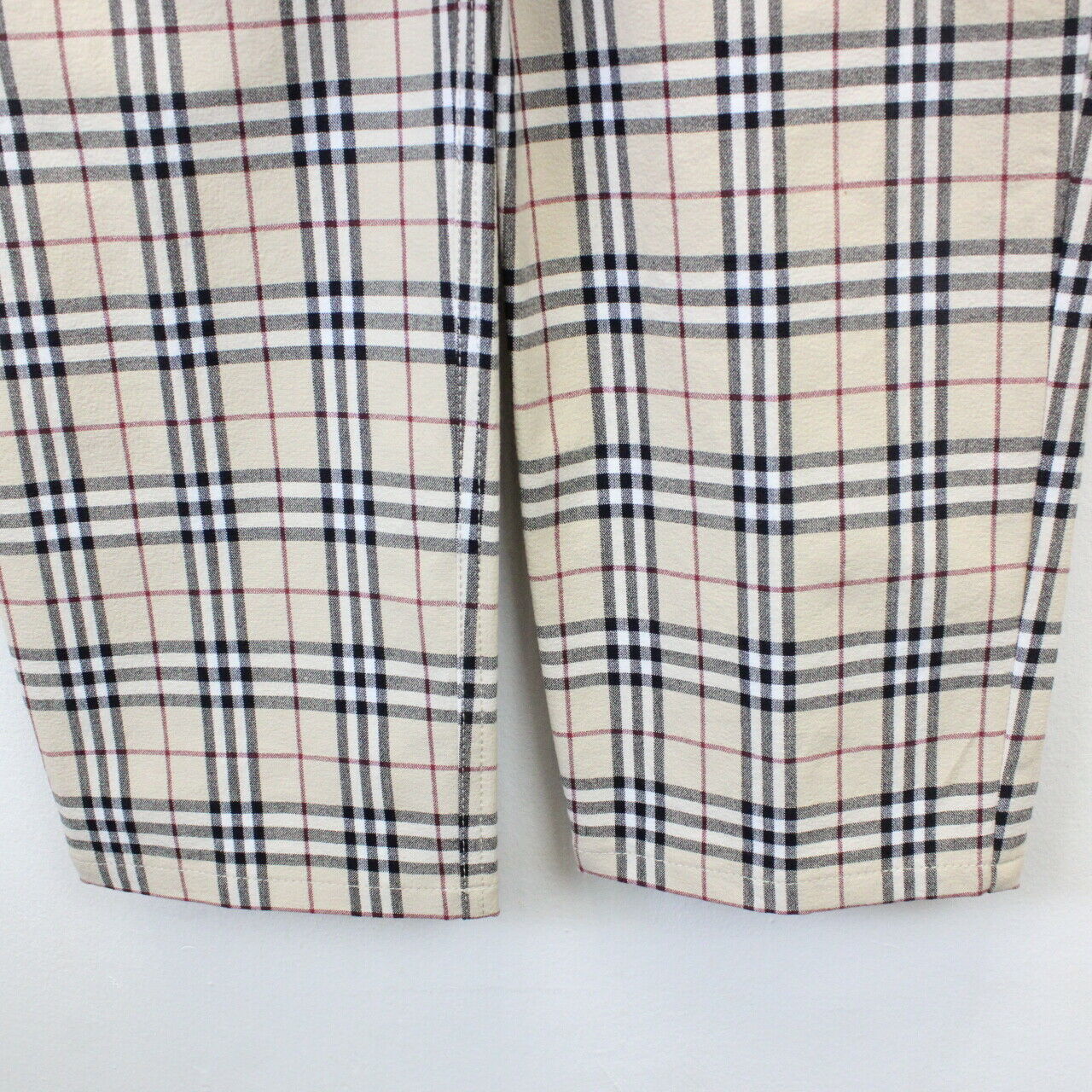 Vintage Burberry Brit Checkered Women's trousers Pants Beige Size UK 10 USA  8 | eBay