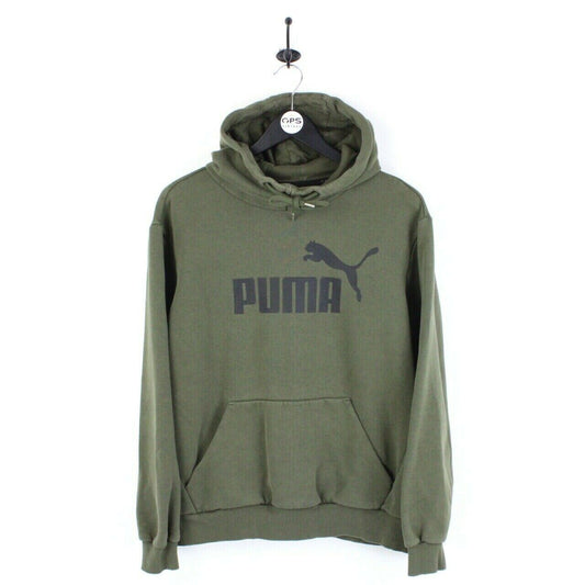 Mens PUMA Hoodie Green | Medium