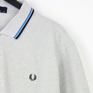 Mens FRED PERRY Polo Shirt Grey | XL