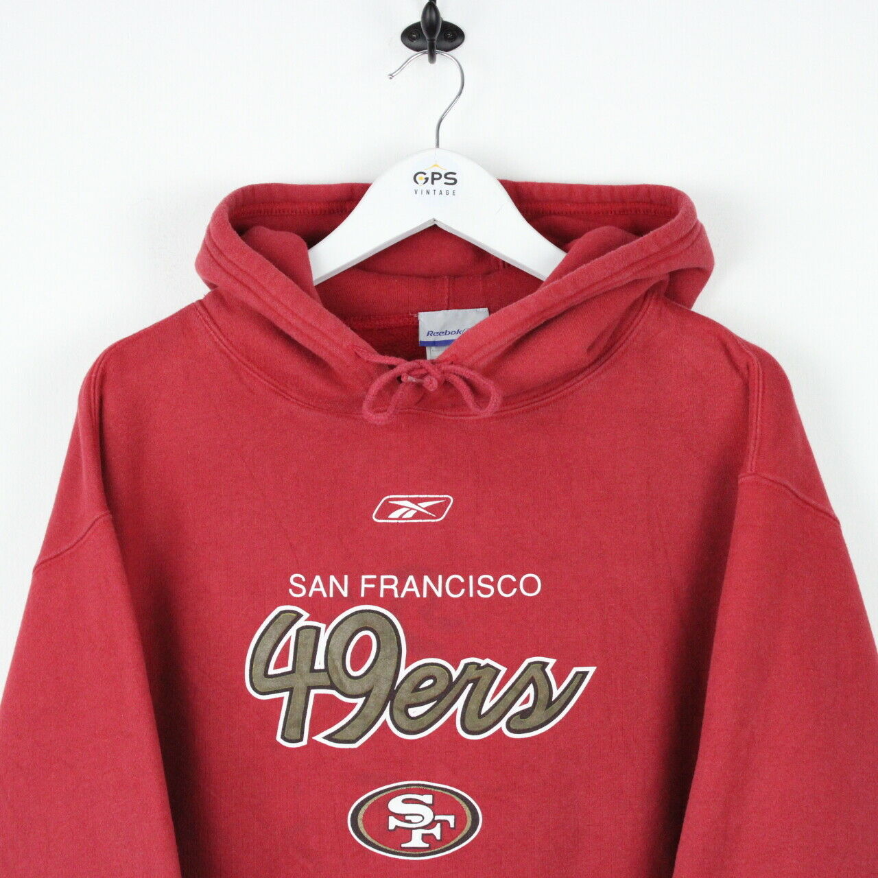 Vintage NFL REEBOK San Francisco 49ers Hoodie Red | GPS Vintage