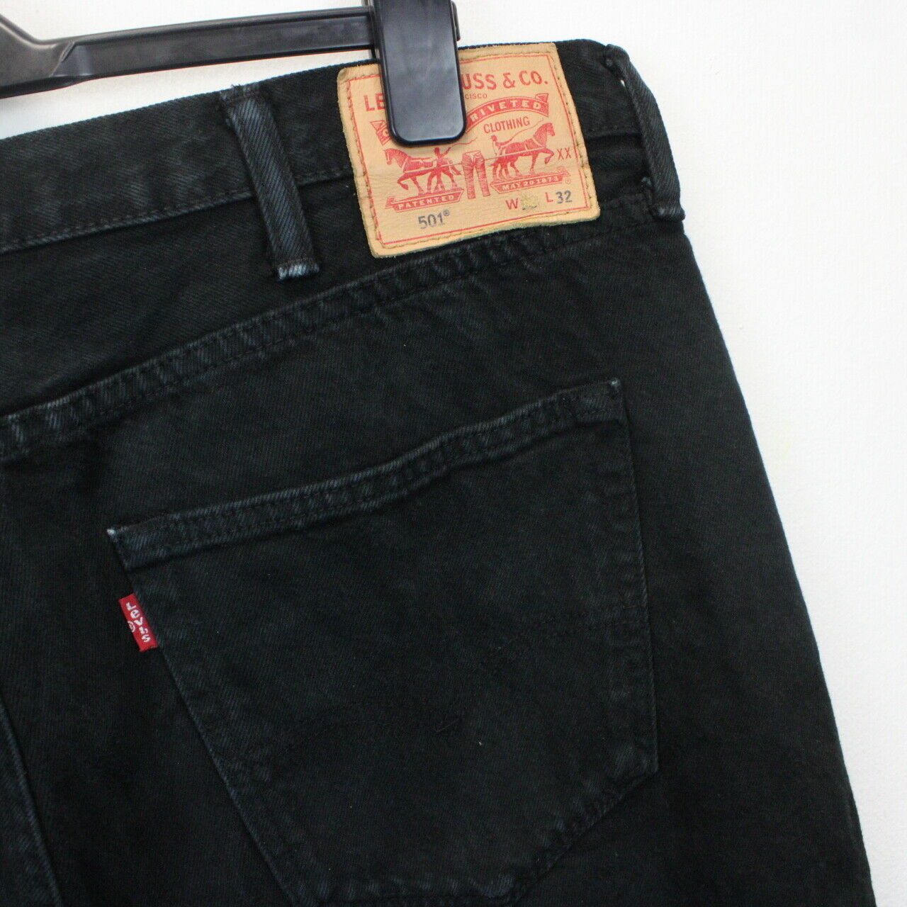 LEVIS 501 Jeans Black W40 L32 GPS Vintage