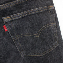 Load image into Gallery viewer, Womens LEVIS 501 Jeans Black Charcoal | W28 L24
