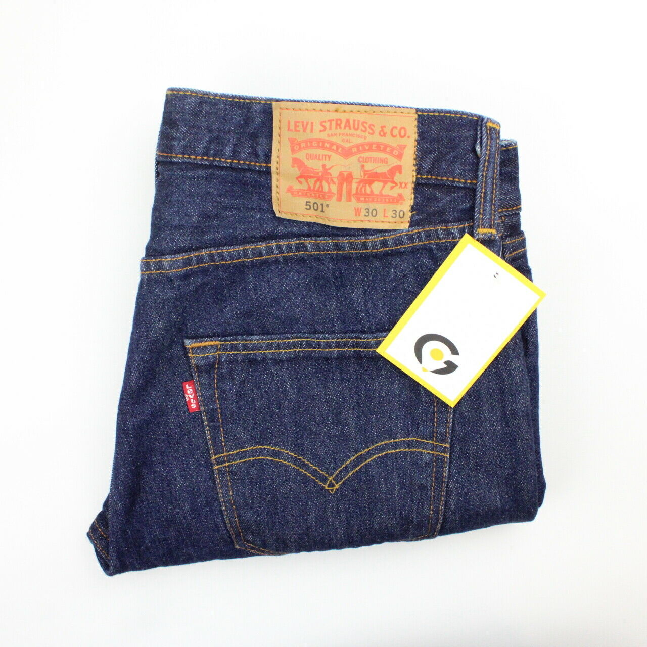 Womens LEVIS 501 Jeans Dark Blue | W32 L26