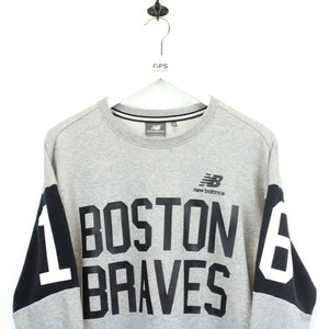 MLB NEW BALANCE Boston BRAVES Sweatshirt Grey | Medium