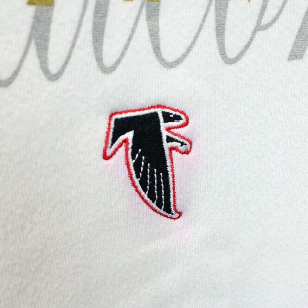 Womens NFL 90s ATLANTA FALCONS Sweatshirt White | XL